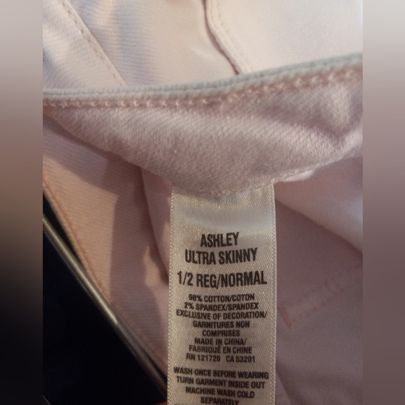 Aeropostale Ashley Ultra Skinny Size 1/2 Regular Pink Jeans, discontinued euc - Picture 6 of 10